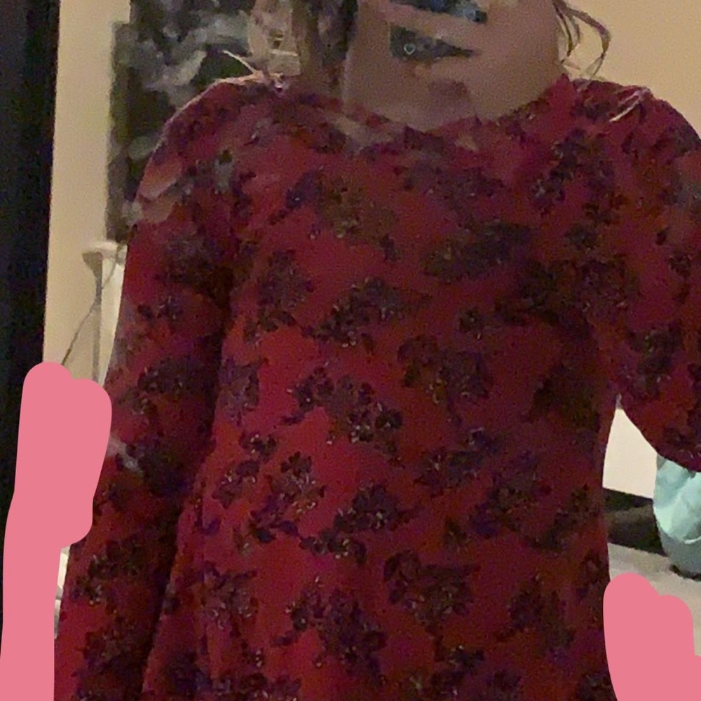 floral long sleeve top, Aéropostale